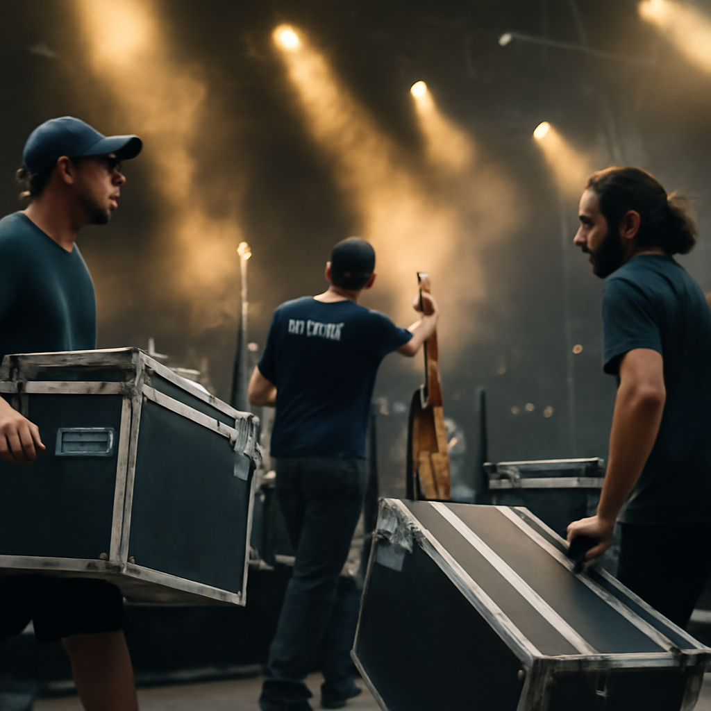 Profissão “Roadie”: a rotina pesada e essencial de quem carrega o show nas costas